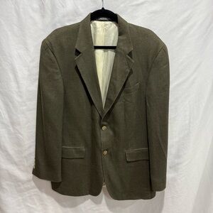 Oscar de la Renta 42R Silk Wool‎ Blend Blazer Sport Coat Classic Designer Style